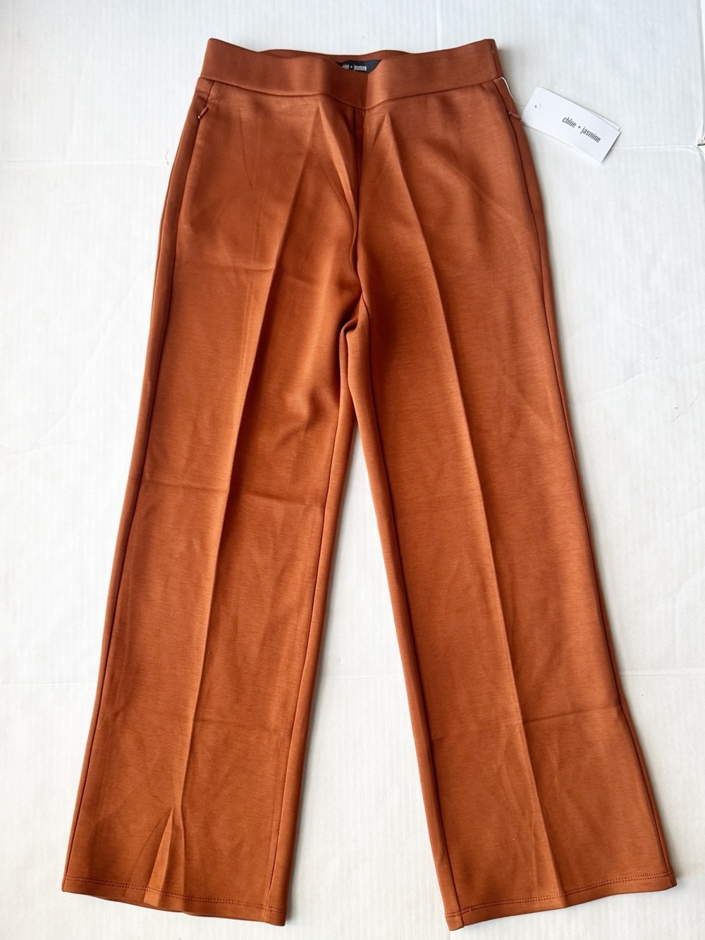 Chloe + Jasmine New Wide Leg Pants in Dusted Clay Size S NWT